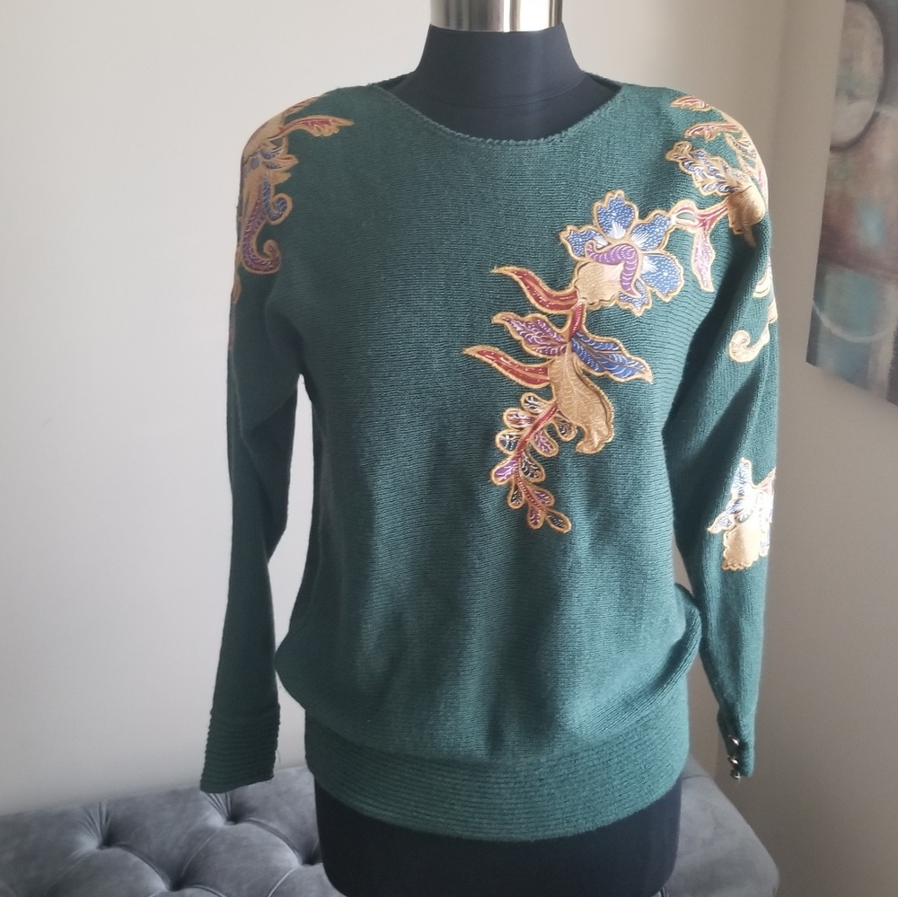 Vintage Sweater with Applique